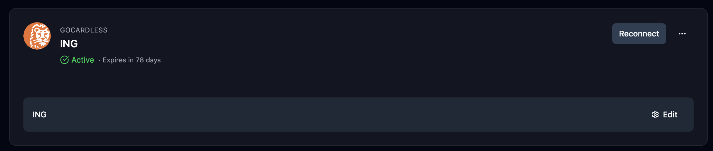 Lunch Flow connection settings overview